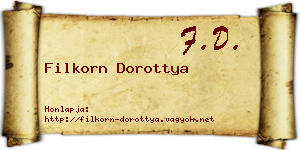 Filkorn Dorottya névjegykártya